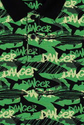 All Over Printed Boy's Polo Shirt